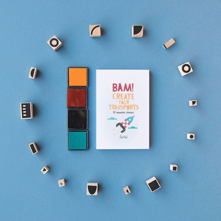 Londji Stempel BAM! - Create your transports - Stempelset bei Nauli and Stories