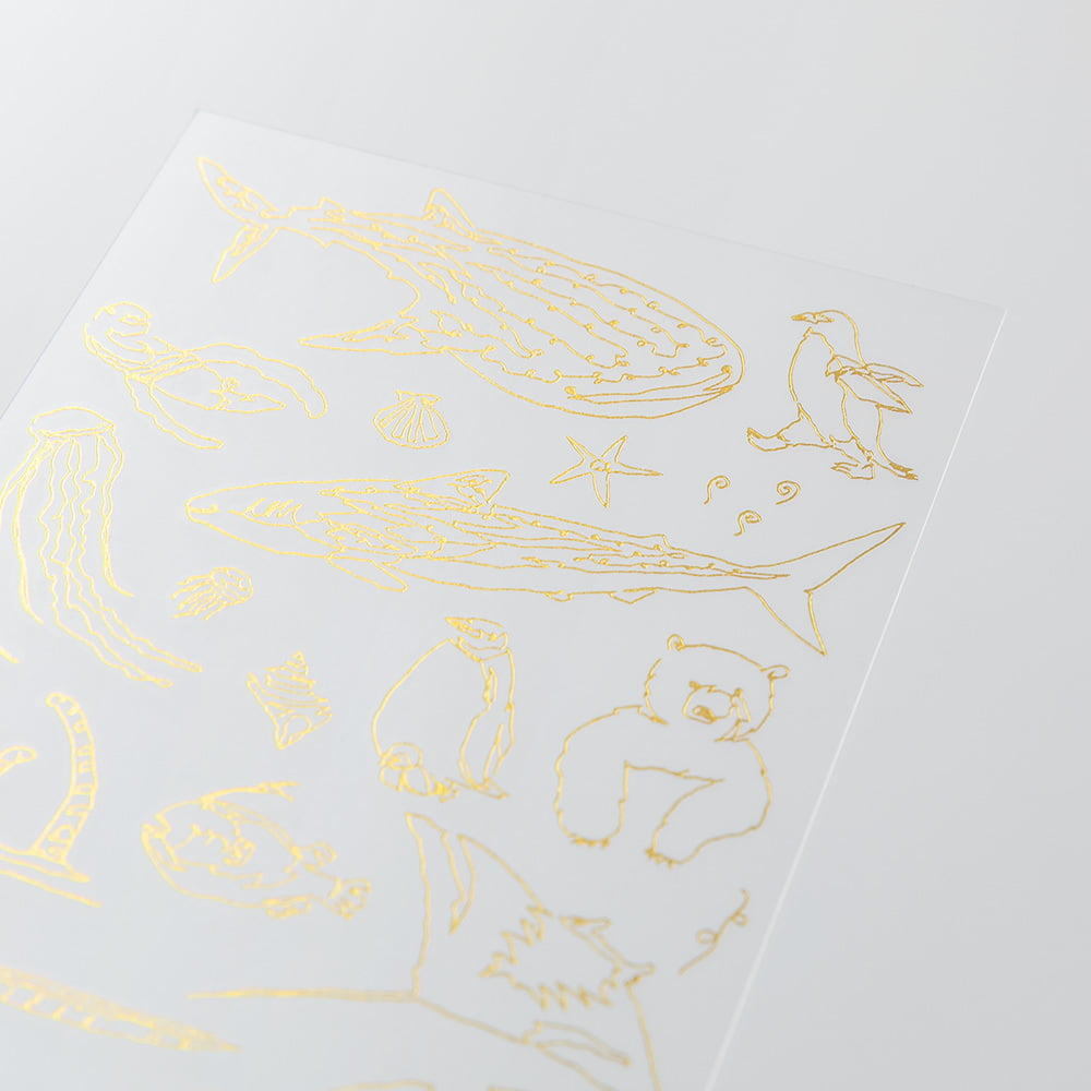 Midori Transfer Sticker Transfer Sticker Foil Sea creatures bei Nauli and Stories