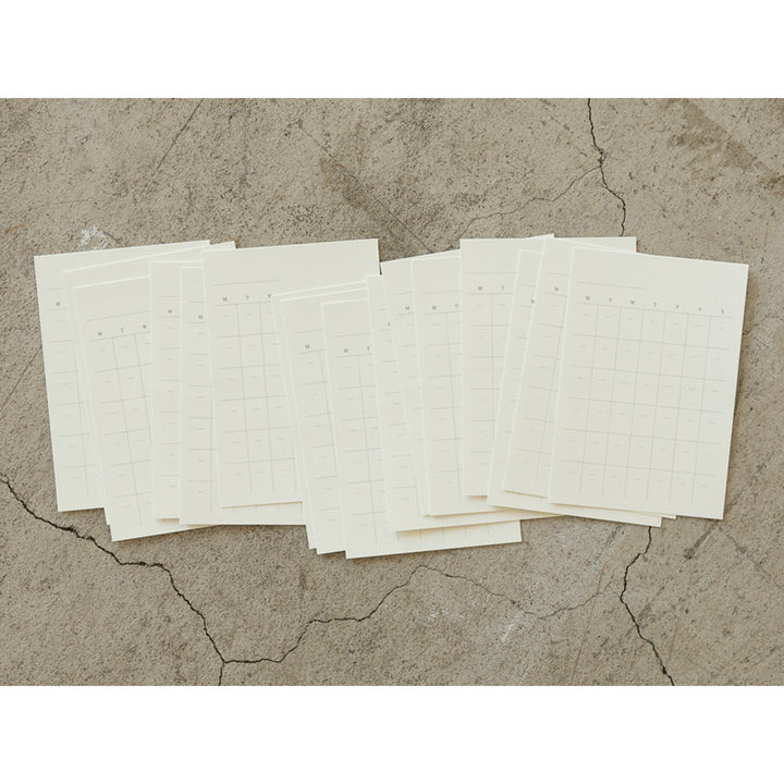 Midori undatierte Kalender Free MD Diary Sticker bei Nauli and Stories