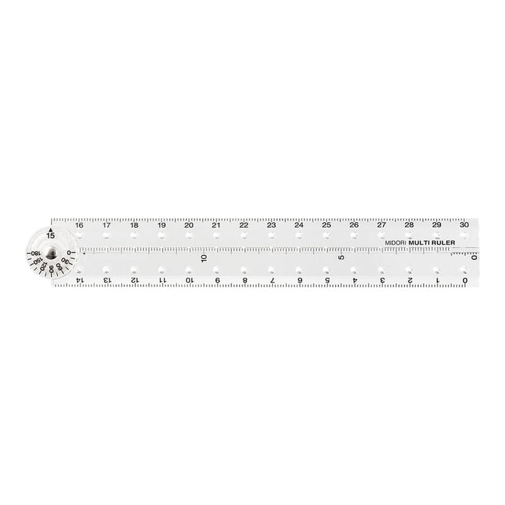 Midori Lineal Midori 30 cm Multi Ruler  | Klapplineal bei Nauli and Stories