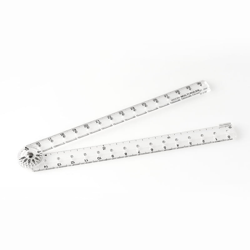 Midori Lineal Midori 30 cm Multi Ruler  | Klapplineal bei Nauli and Stories