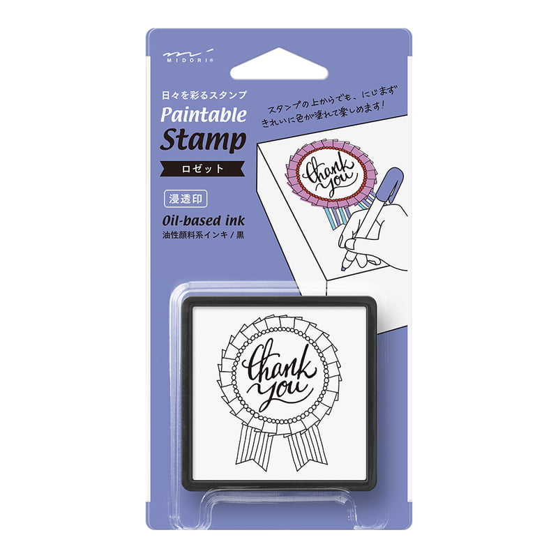 Midori Pre-Inked Stempel Paintable Stamp Pre-inked - Thank You bei Nauli and Stories