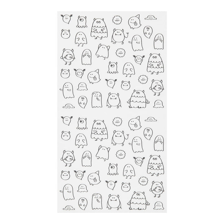 Midori Sticker Chat Monsters Sticker Marché