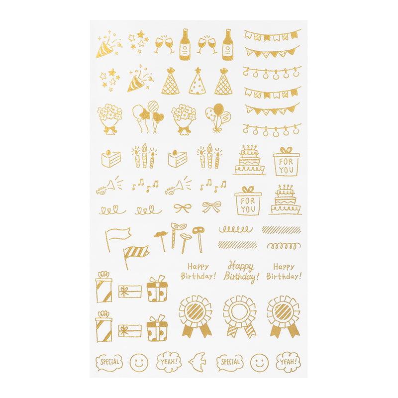 Midori Transfer Sticker Transfer Sticker Foil Celebratory patterns / Fest feiern bei Nauli and Stories