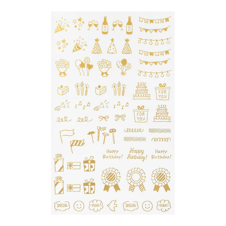 Midori Transfer Sticker Transfer Sticker Foil Celebratory patterns / Fest feiern bei Nauli and Stories