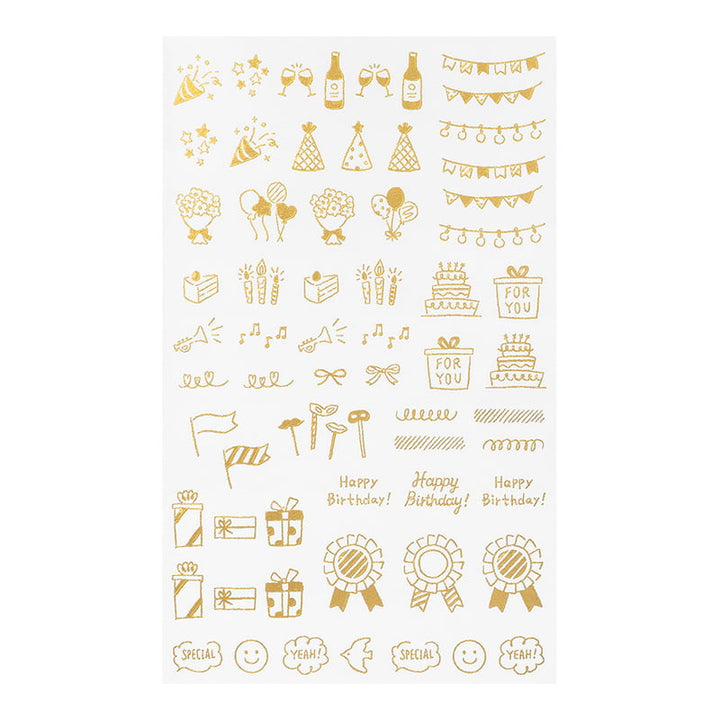 Midori Sticker Transfer Sticker Foil Celebratory patterns / Fest feiern