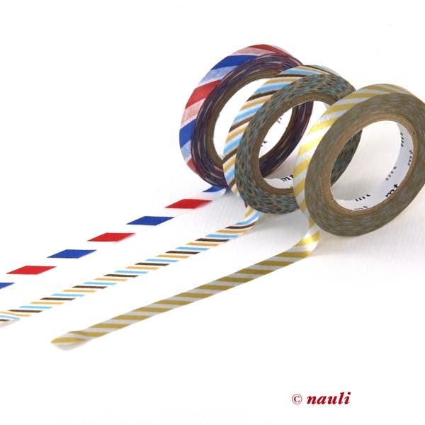 MT Washi Tape Washi Masking Slim 3er Set schmal Kordel bei Nauli and Stories