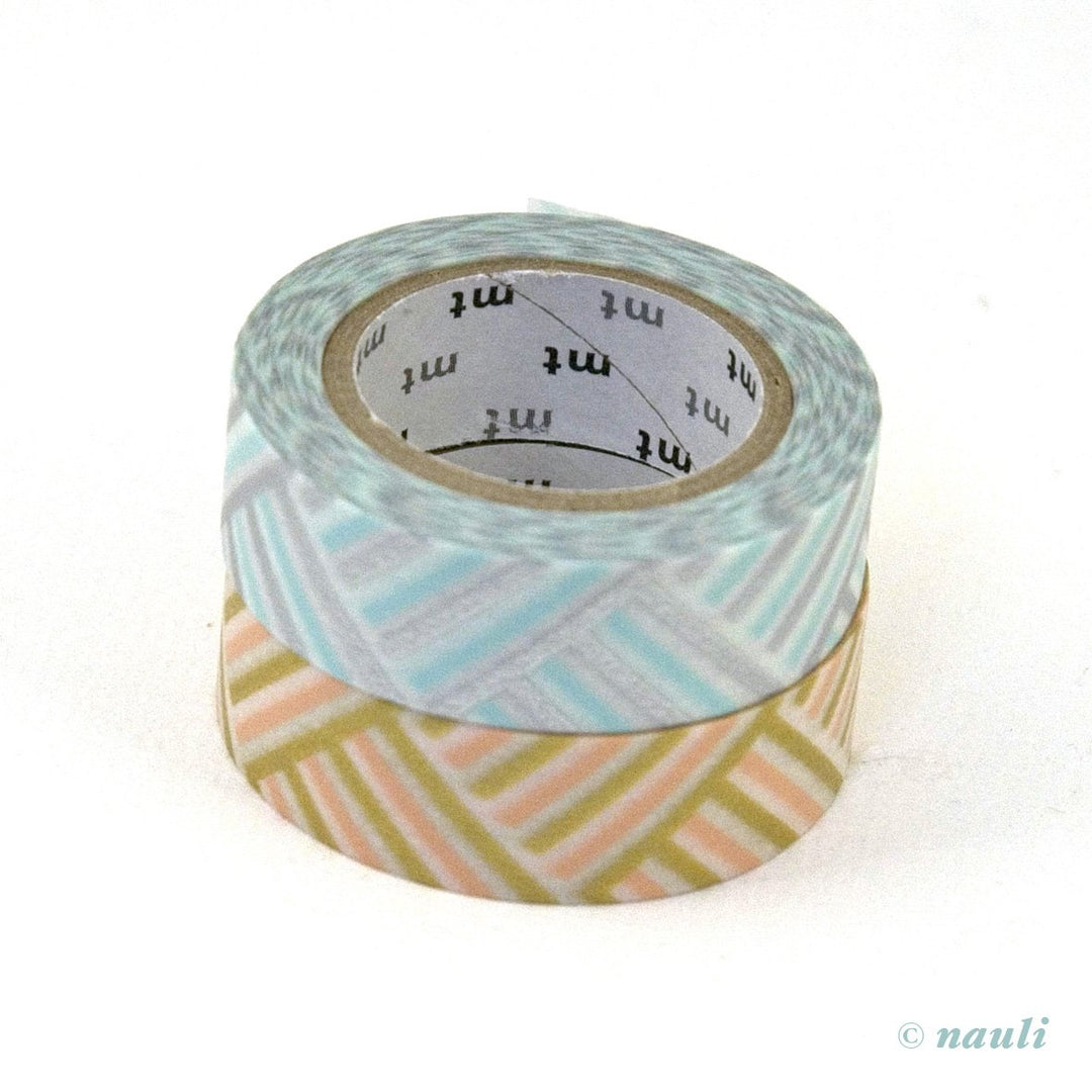 MT Washi Tape Washi Masking Tape corner hellblau pfirsich bei Nauli and Stories