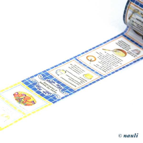 MT Washi Tape Washi Masking Tape Englische Rezepte bei Nauli and Stories