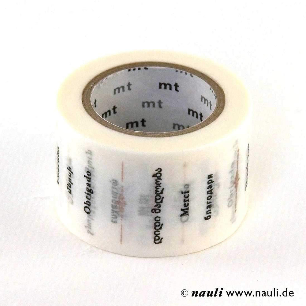 MT Washi Tape Washi Tape / Masking Tape - Thank you in the world - Danke bei Nauli and Stories