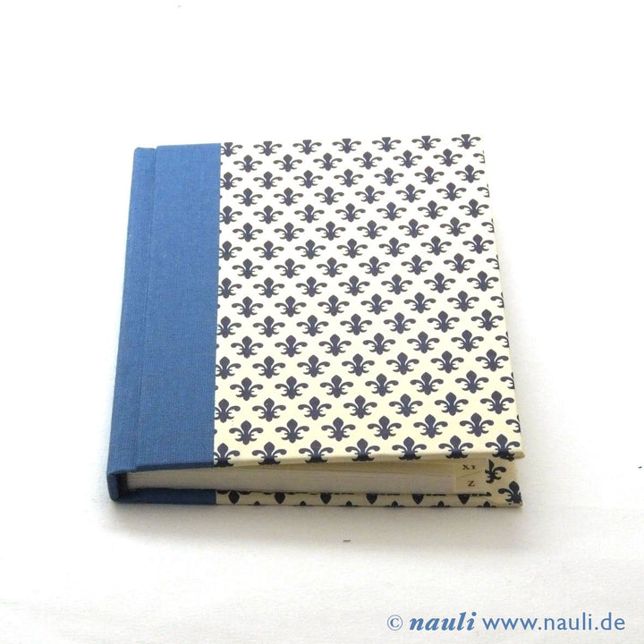 Nauli Adressbuch Adressbuch A6 Fleur des Lys blau bei Nauli and Stories