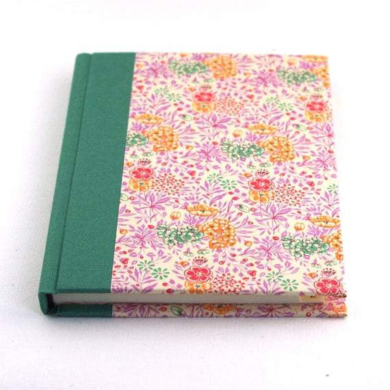 Nauli Adressbuch Adressbuch A6 Sommerblumen rosa grün bei Nauli and Stories