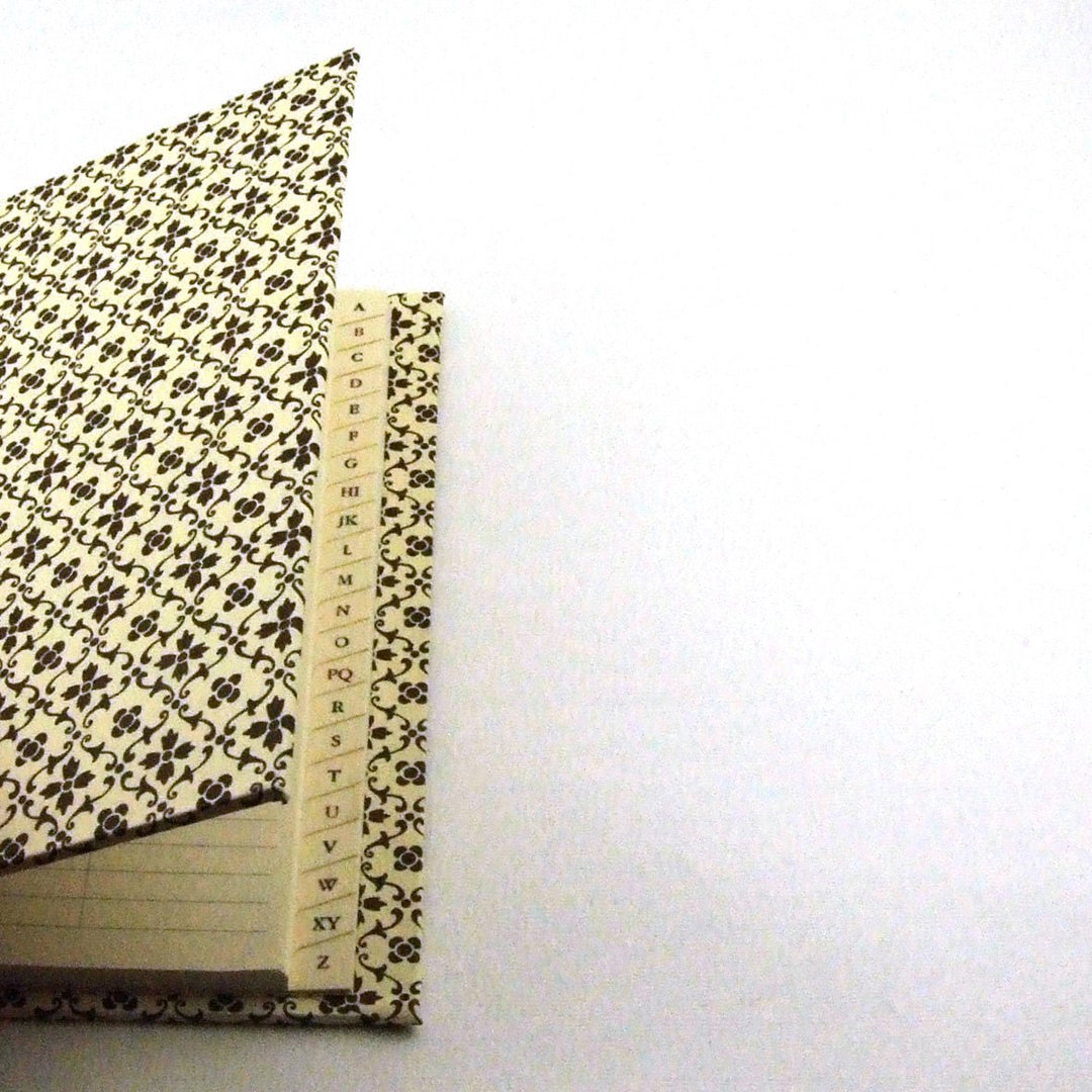 Nauli Adressbuch Adressbuch A6 Sternblumen braun bei Nauli and Stories