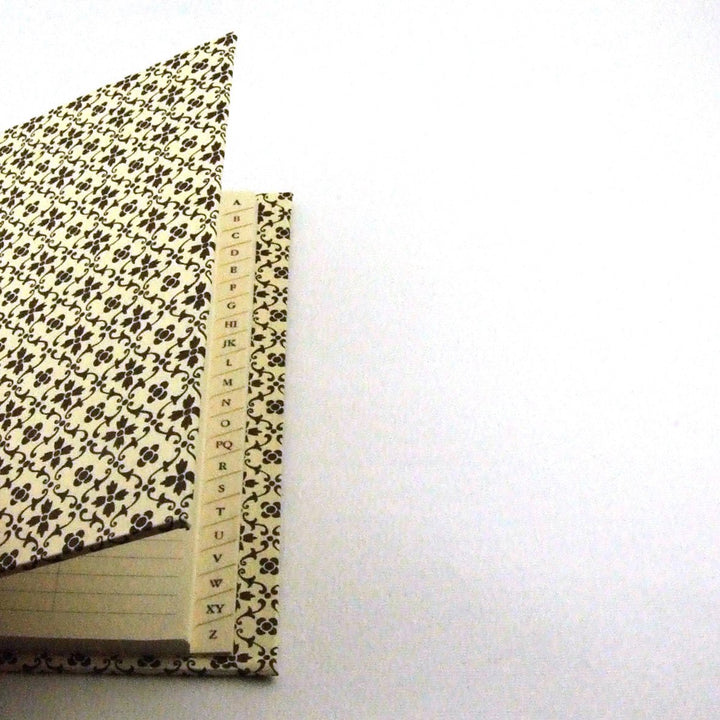 Nauli Adressbuch Adressbuch A6 Sternblumen braun bei Nauli and Stories
