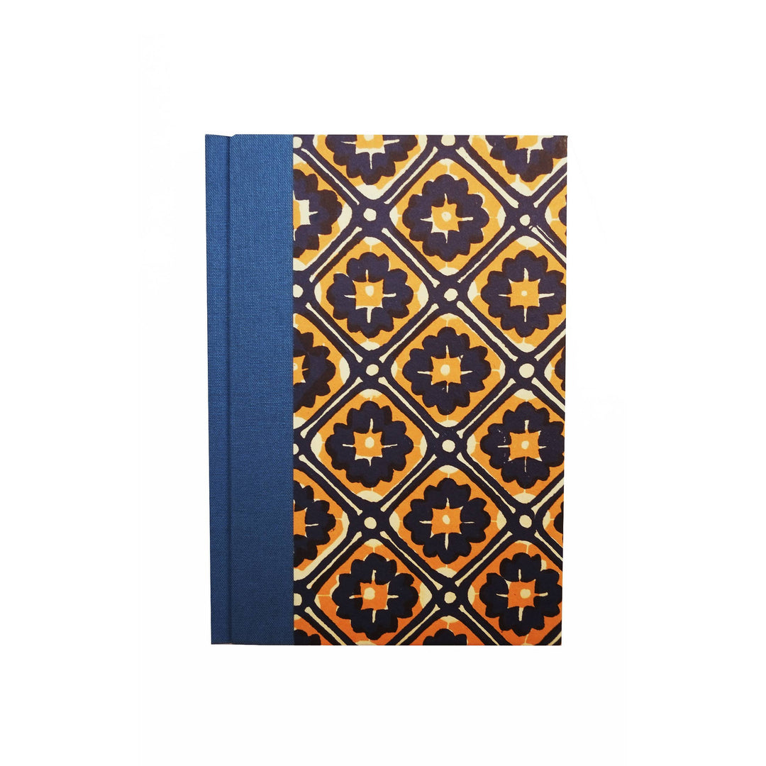 Nauli Adressbuch Adressbuch DIN A6 Batik blau orange bei Nauli and Stories