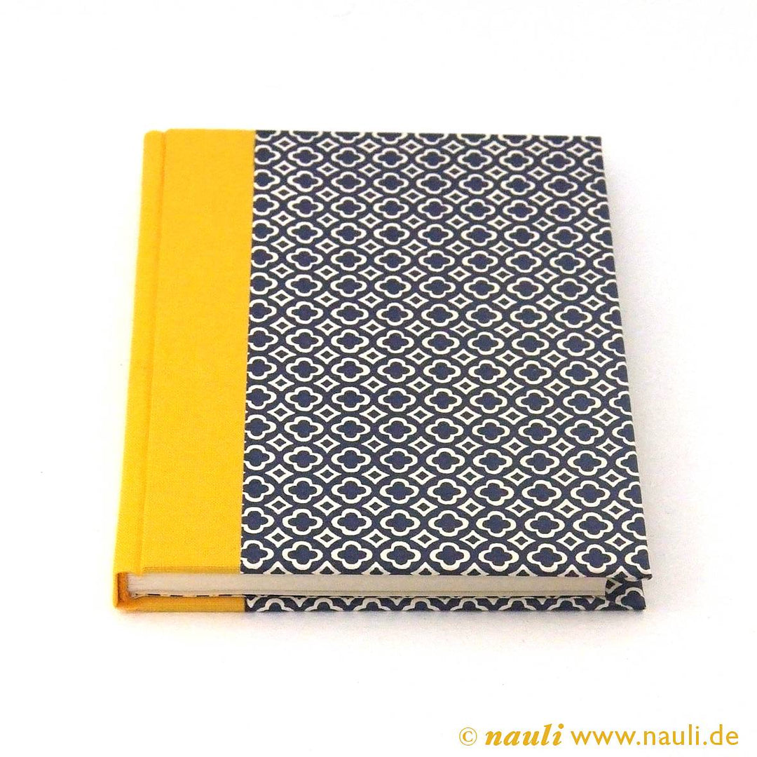 Nauli Adressbuch Adressbuch DIN A6 blau gelb quatrefoil bei Nauli and Stories