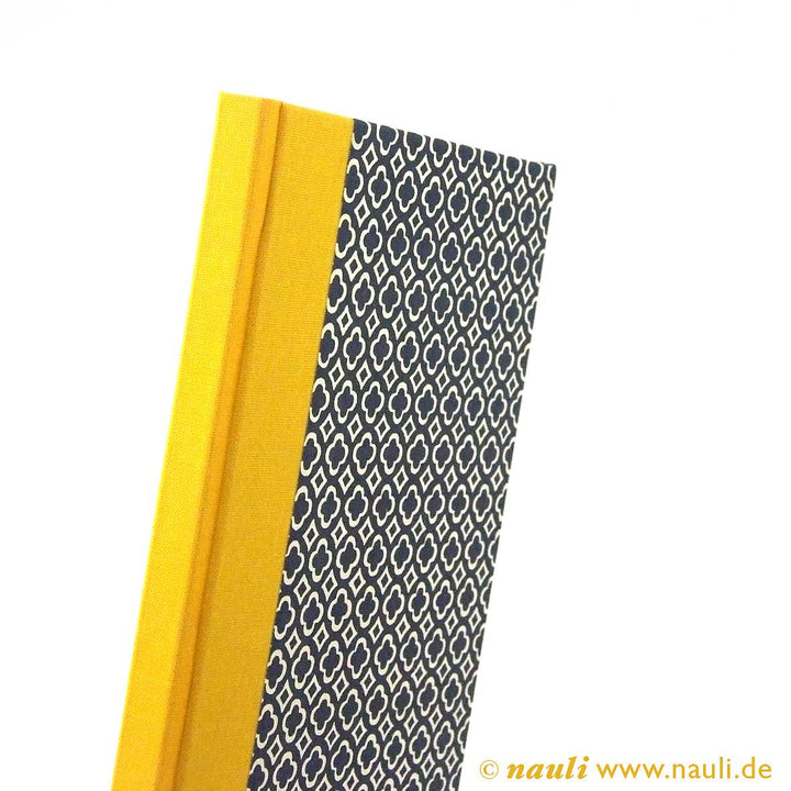 Nauli Adressbuch Adressbuch DIN A6 blau gelb quatrefoil bei Nauli and Stories