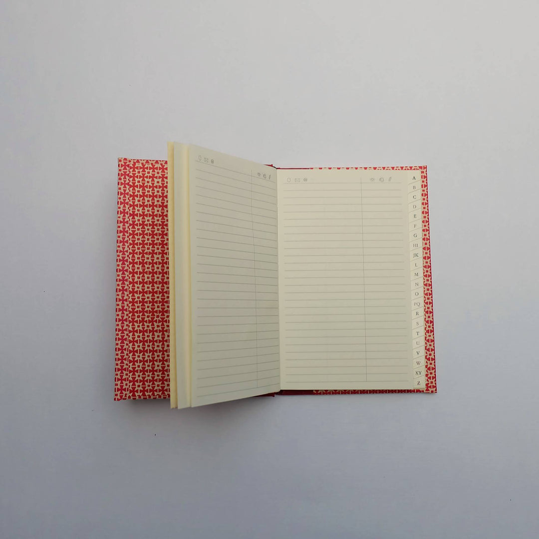 Nauli Adressbuch Adressbuch DIN A6 braune Blumenranken bei Nauli and Stories