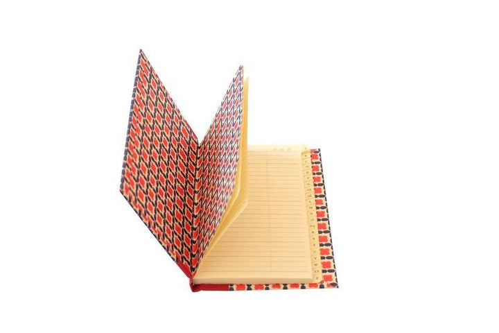 Nauli Adressbuch Adressbuch DIN A6 Happy Square blau rot bei Nauli and Stories