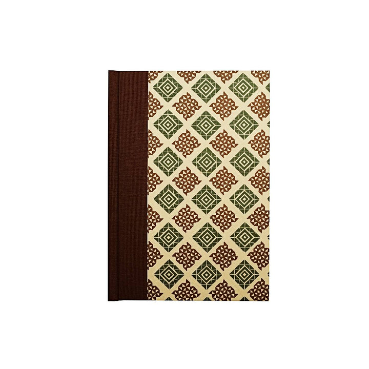 Nauli Adressbuch Adressbuch DIN A6 Karo braun grün bei Nauli and Stories