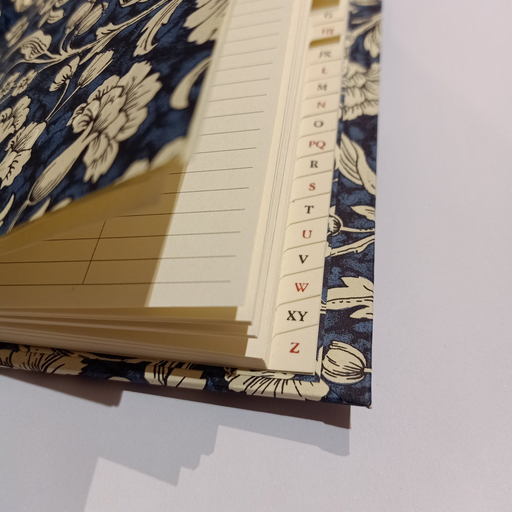 Nauli Adressbuch Adressbuch DIN A6 Renaissance Blumen blau bei Nauli and Stories