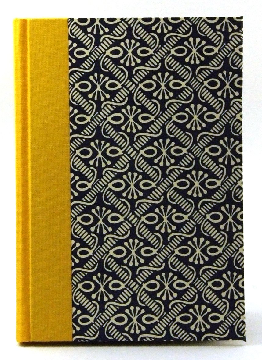 Nauli Adressbuch Adressbuch DIN A6 Wachsbatik blau gelb bei Nauli and Stories