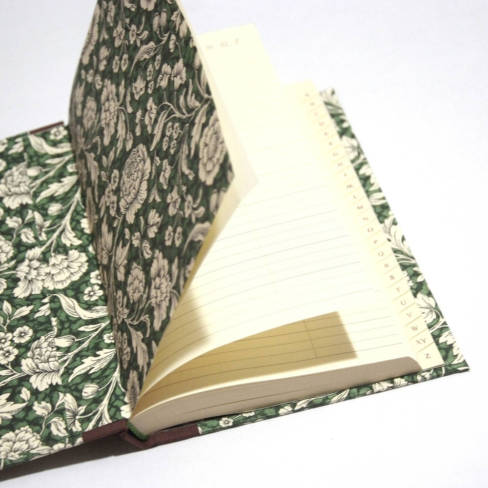 Nauli Adressbuch DIN A5 Adressbuch Renaissanceblumen in grün bei Nauli and Stories