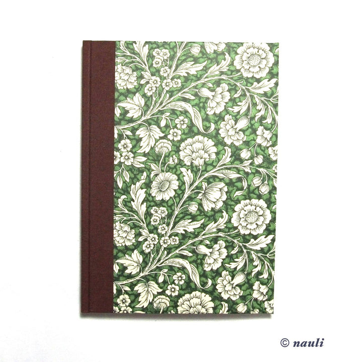 Nauli Adressbuch DIN A5 Adressbuch Renaissanceblumen in grün braun bei Nauli and Stories
