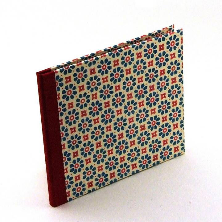 Nauli CD / DVD Hülle für 1 CD CD/ DVD Hülle Stempelblumen rot petrol bei Nauli and Stories