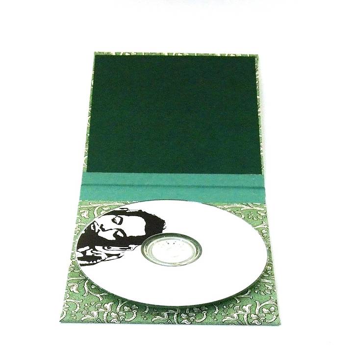 Nauli CD / DVD Hülle für 1 CD CD Hülle Pflanzen Ornament grün bei Nauli and Stories