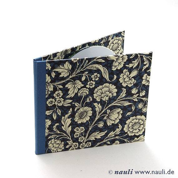 Nauli CD / DVD Hülle für 1 CD CD Hülle Renaissance Blumen blau bei Nauli and Stories