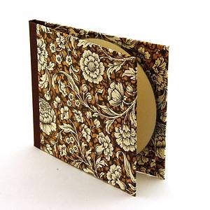 Nauli CD / DVD Hülle für 1 CD CD Hülle Renaissance Blumen braun braun bei Nauli and Stories