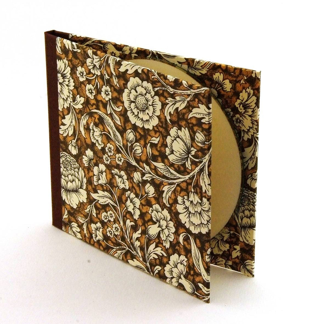 Nauli CD / DVD Hülle für 1 CD CD Hülle Renaissance Blumen braun braun bei Nauli and Stories