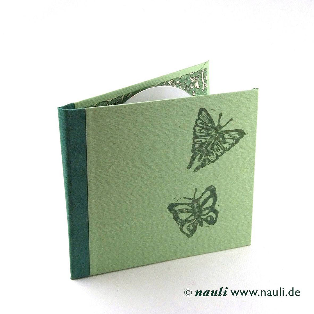 Nauli CD / DVD Hülle für 1 CD CD Hülle Schmetterling grün bei Nauli and Stories
