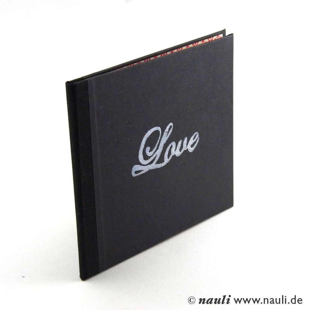 Nauli CD / DVD Hülle für 1 CD LOVE dvd case schwarz rot bei Nauli and Stories