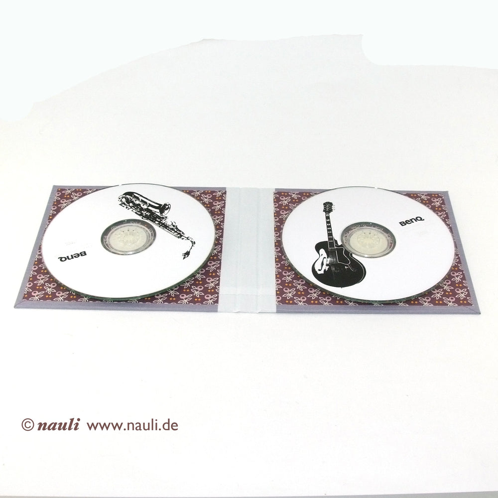 Nauli CD / DVD Hülle für 2 Discs Doppel CD / DVD Verpackung mauve bei Nauli and Stories