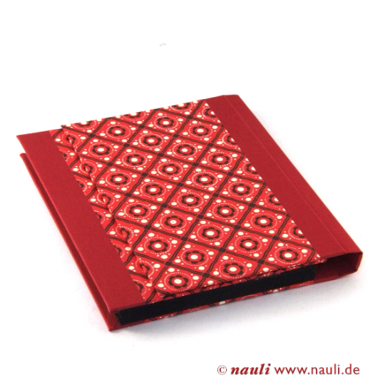Nauli Fächermappe A4 + Fächermappe Schürzenmuster  rot schwarz bei Nauli and Stories