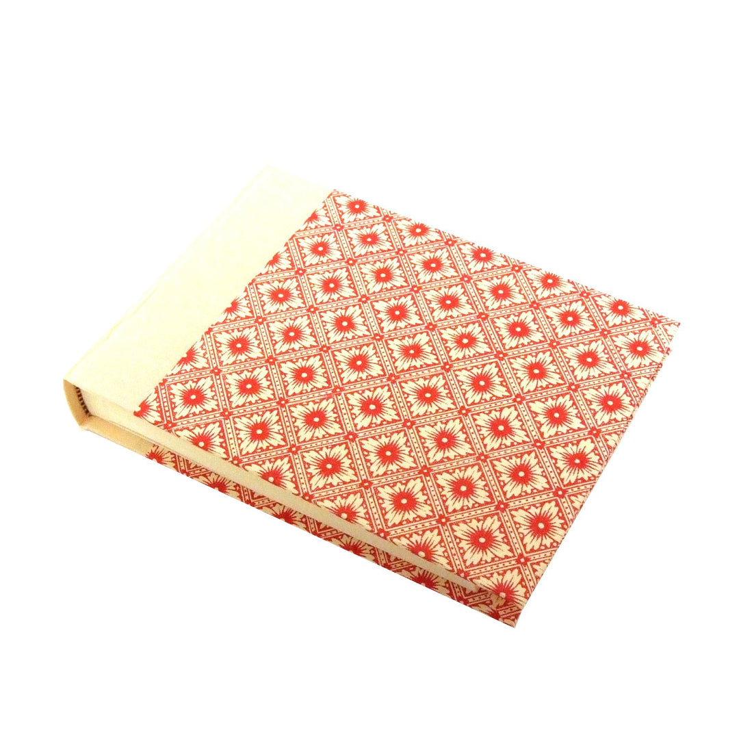 Nauli Fotoalbum M Fotoalbum M Java Blumen rot beige bei Nauli and Stories