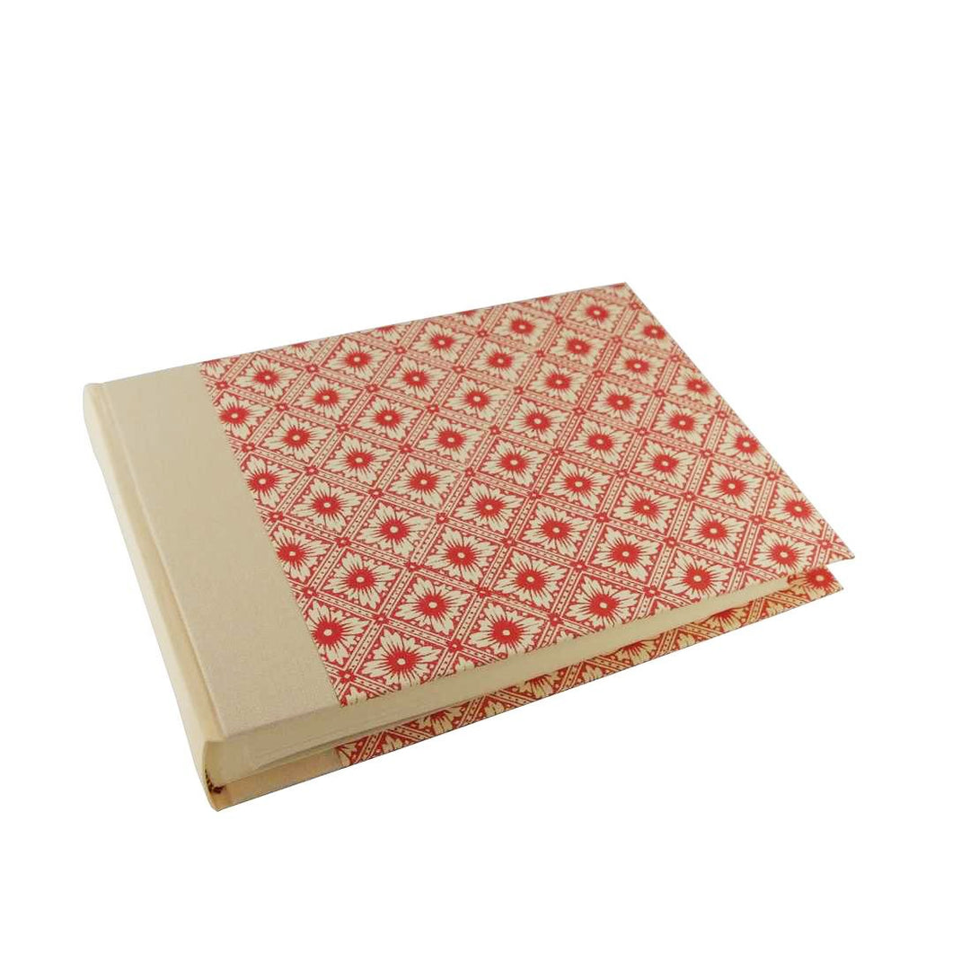 Nauli Fotoalbum M Fotoalbum M Java Blumen rot beige bei Nauli and Stories
