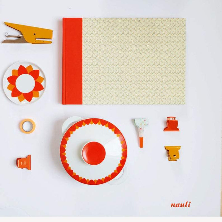 Nauli Fotoalbum XL Fotoalbum XL Vergissmeinnicht apricot orange bei Nauli and Stories