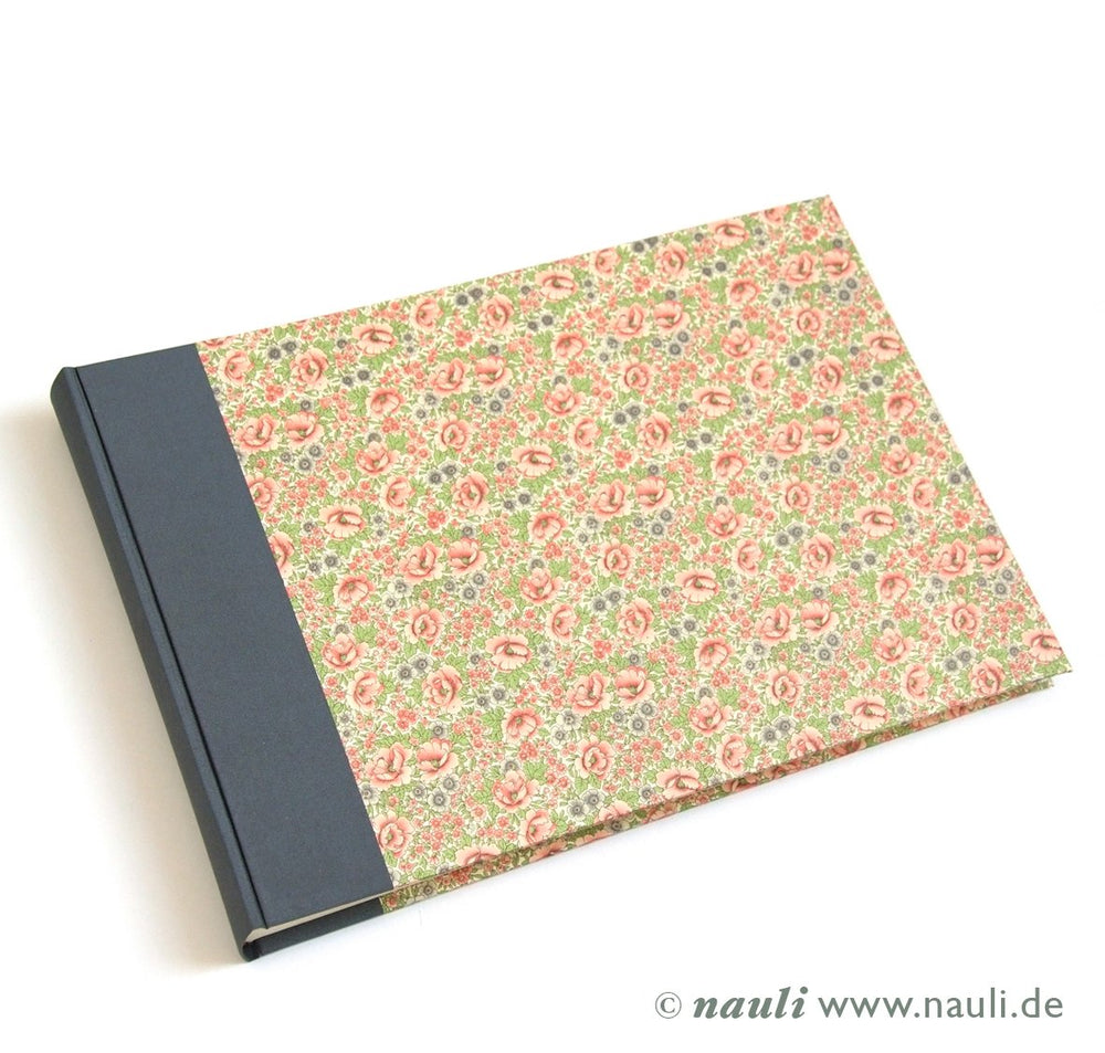 Nauli Fotoalbum XL Hochzeits - Fotoalbum XL Blumenwiese rosa grau bei Nauli and Stories