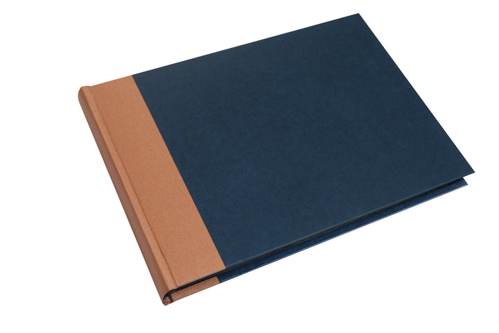 Nauli Fotoalbum XL XL Hochzeitsalbum Kupfer dunkelblau mit 100 Seiten bei Nauli and Stories
