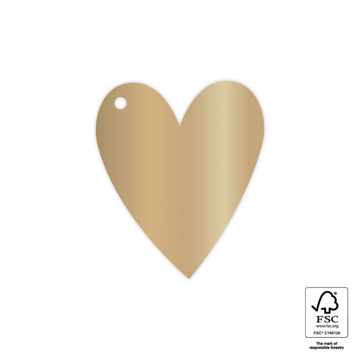Nauli Geschenkanhänger Geschenkanhänger goldenes Herz bei Nauli and Stories