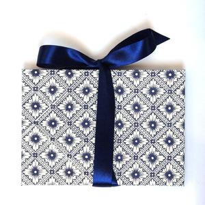 Nauli Leporello Leporello Java Blumen blau bei Nauli and Stories