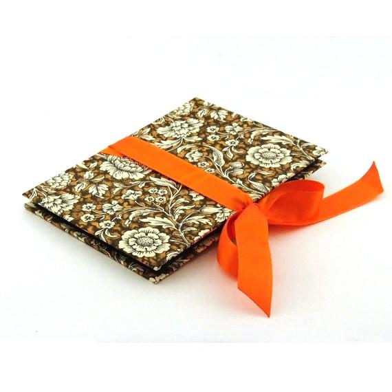 Nauli Leporello Leporello Renaissance Blumen braun orange bei Nauli and Stories