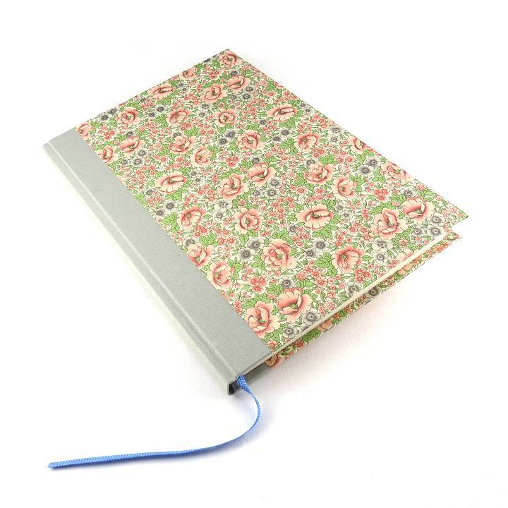nauli Notizbuch DIN A5 Notizbuch DIN A5 Blumenwiese grau rosa bei Nauli and Stories