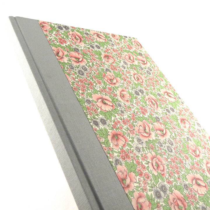 nauli Notizbuch DIN A5 Notizbuch DIN A5 Blumenwiese grau rosa bei Nauli and Stories
