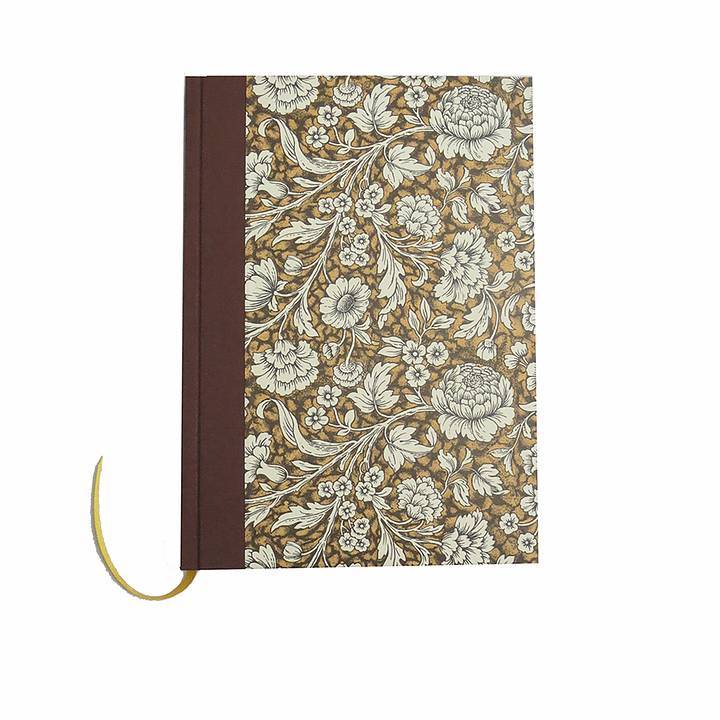 nauli Notizbuch DIN A5 Notizbuch DIN A5 Renaissance Blumen braun bei Nauli and Stories