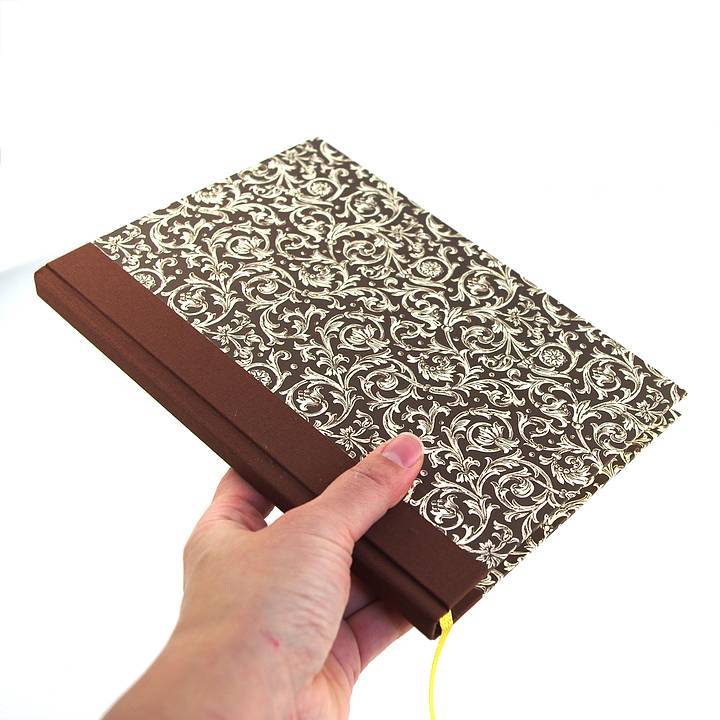 nauli Notizbuch DIN A5 Notizbuch DIN A5 Renaissance Ornament braun bei Nauli and Stories