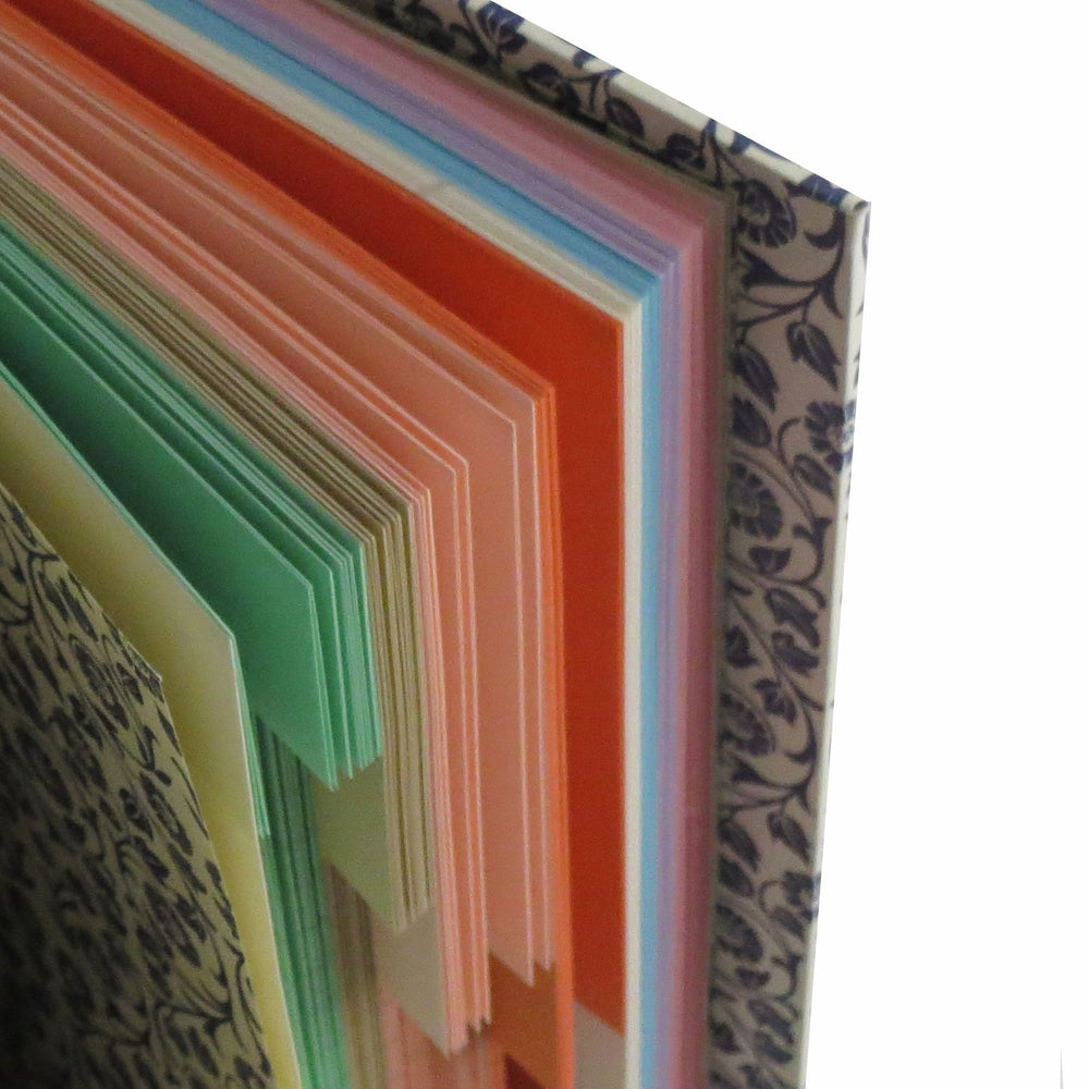Nauli Registerbuch / Kochbuch Register Buch / Kochbuch  blaue Blumenranken bei Nauli and Stories